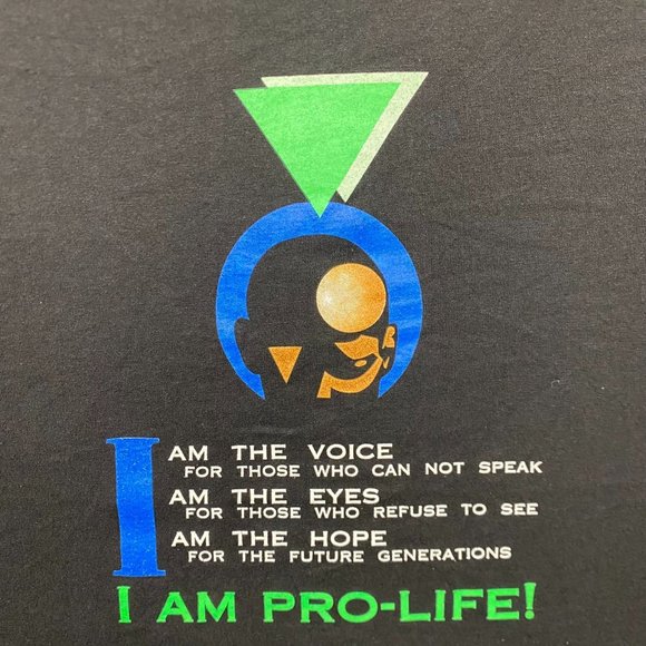 Vintage Y2K Pro Life Abortion Conservative Political Tee - Picture 3 of 5